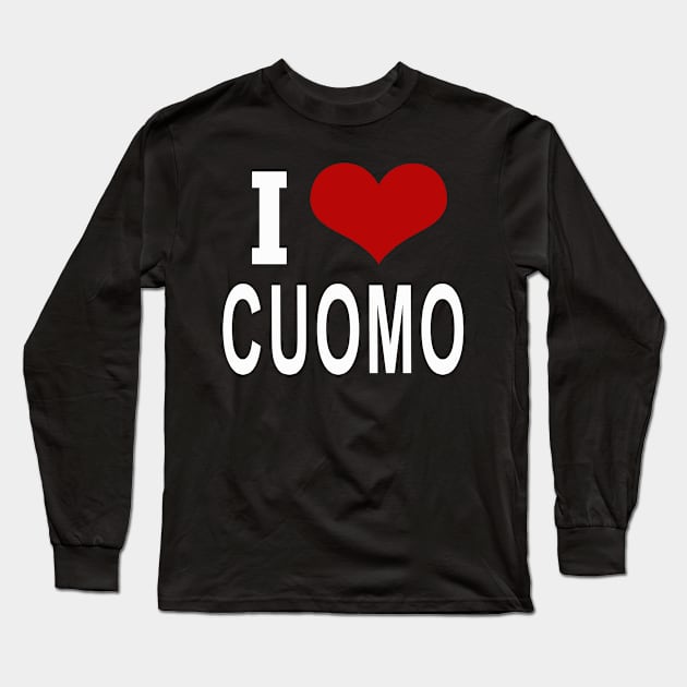 i love cuomo Long Sleeve T-Shirt by DESIGNSDREAM